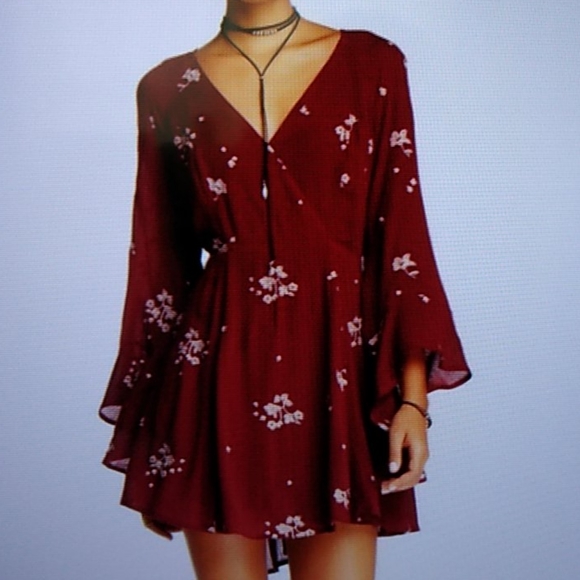Free People Jasmine  Embroidered Dress size 6 - Picture 8 of 12